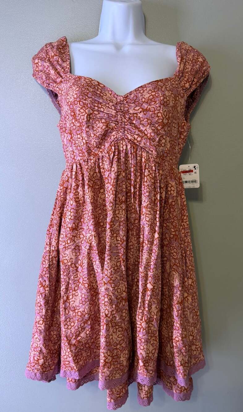 Free People Tabitha Mini Dress Size XS Petal Co